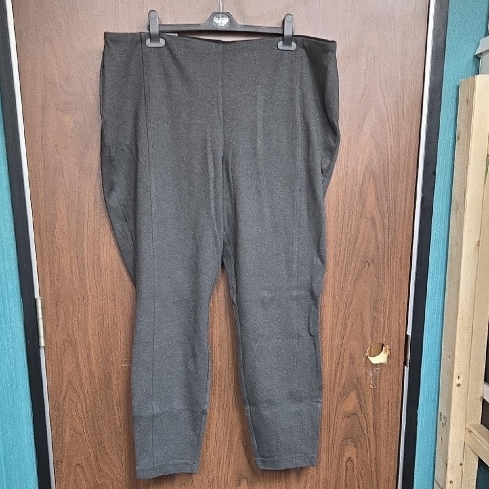Dalia Size 20 Dark Grey Pull On Dress Pant Leggings